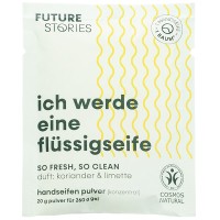 FUTURE STORIES Flüssigseifen Pulver Refill Koriander & Limette