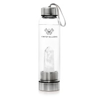 Crystallove Bergkristall Wasserflasche