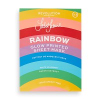 Revolution Skincare Rainbow Printed Glowing Sheet Mask Set